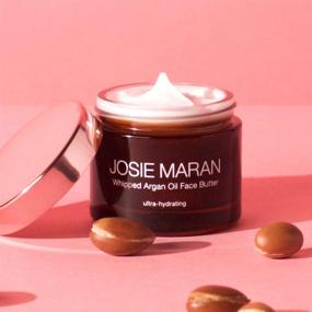 img 3 attached to 🌿 Josie Maran Взбитое Масло Арганы для Лица - Питательное и Защитное Средство для Уменьшения Покраснений и Мелких Морщин (50мл/1.7 унции, без запаха)