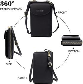 img 3 attached to 👜 Stylish Tchh-Dayup PU Leather RFID Crossbody Cell Phone Bag: A Must-Have for Women On-the-Go!