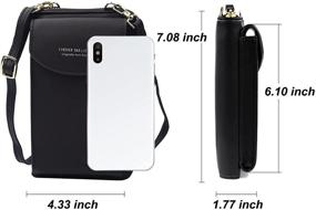 img 1 attached to 👜 Stylish Tchh-Dayup PU Leather RFID Crossbody Cell Phone Bag: A Must-Have for Women On-the-Go!