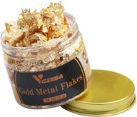 🎨 vgseba gold leaf gilding flakes: vibrant & versatile imitation gold leaf for crafts, painting, nails, diy & furniture decoration logo