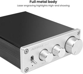 img 1 attached to 🔊 AIYIMA 2 Channel Bluetooth Amplifier 50W+50W TPA3116 HiFi Stereo CLASS D Amp with Bass and Treble Control & DC 19V Power Supply