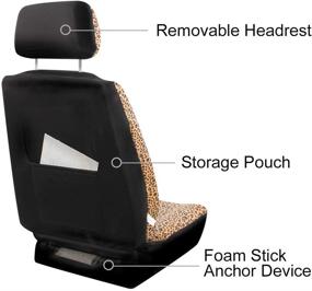 img 1 attached to Copap Leopard Headrest Universal Pattern