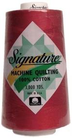 img 1 attached to 🧵 3000yd Holiday Red Signature Quilt Thread - 100% Cotton, Ctn, 3000