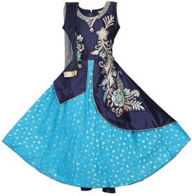 img 4 attached to Ashwini Girls Embroidery Salwar Suit Girls' Clothing for Dresses