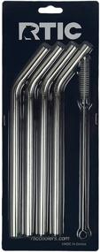 img 2 attached to RTIC Stainless Steel Straws: Eco-Friendly Reusable 🥤 Straws for a Sustainable Lifestyle - 4 Pack