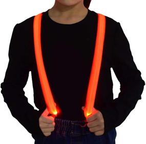 img 4 attached to Light Suspenders Children Dress Costume Boys' Accessories