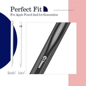 img 3 attached to 🖊️ Чехол для Apple Pencil MoKo - подходит для iPad 8-го поколения/iPad Air 4/iPad Pro - Space Gray