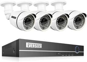 img 4 attached to 📷 Eversecu 1080P Lite DVR 4 Channel Security Camera System with (4) 2.0MP 1080P Weatherproof Cameras – Night Vision, Motion Alert, Remote Access (Smartphone, PC) - No HDD Included