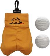 🏌️ golf ball storage bag: funny gag gift prank with 2 balls - perfect for men, him, husband, dad, colleagues, avid golfers & golf club souvenirs logo