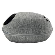 🐱 shaosi pet cat bed cave sleeping house nest kennel felt cloth zipper pet cat basket egg shape pet bed mat cushion for cats small dogs - cozy and comfortable sleeping haven for your furry friends logo