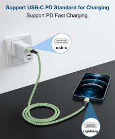 img 1 attached to ⚡ Fast Charging USB C to Lightning Charger Cable 10Ft + USB A Adapter