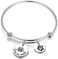 🌺 ohana family bracelet with hibiscus flower charm - the perfect symbolic jewelry for your loved ones logo