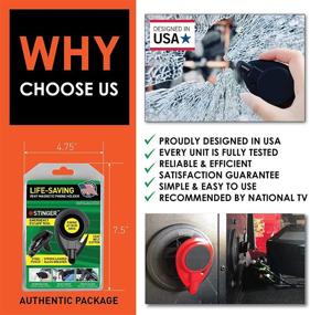 img 1 attached to Ztylus Stinger Car Emergency Escape Tool Combo Pack: Multi-Function Life-Saving Rescue, Magnetic Vent Mount Phone Holder, Window Breaker Punch, Seatbelt Cutter - Designed in USA (Black, 2-Piece Set)