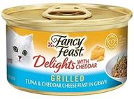 delights tuna cheddar food 3 oz logo