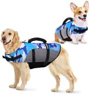 🐶 keep your pooch safe with the koeson dog life jacket: adjustable ripstop pet safety vest for small, medium, and large dogs with enhanced buoyancy, rescue handle, and camouflage design логотип