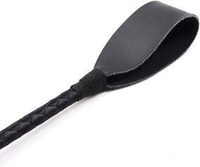img 1 attached to High-Quality 18-Inch Loosco Riding Crop with PU Leather Top for Equestrian Horse Whip - Premium Crops for Horseback Riding