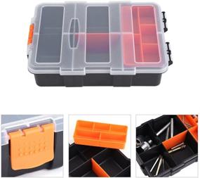 img 2 attached to Two-Layer Plastic Heavy-Duty Tool Storage Box: Organizer Case for Small Parts Tools