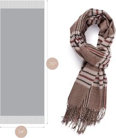 img 2 attached to 🧣 Cashmere Scarf for Women - KÖLN Pashmina Women's Accessories