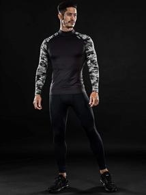 img 3 attached to Ultimate Performance: DRSKIN Men's Long Sleeve Compression Shirt - Ideal for Sports, Workouts, Running, and Winter Athletic Activities