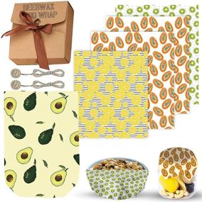 img 4 attached to Reusable Beeswax Food Wrap Sustainable