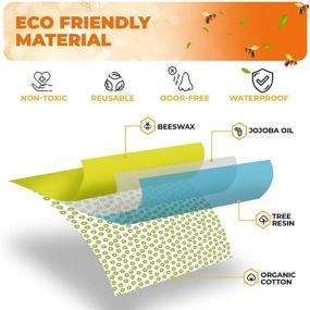 img 3 attached to Reusable Beeswax Food Wrap Sustainable