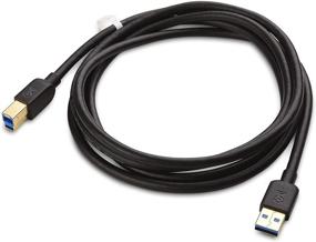 img 3 attached to Cable Matters USB 3.0 Cable (6ft) - 🔌 High-Speed USB 3.0 A to B Cable in Black