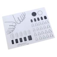 nail art stamping mat: silicone workspace stamping plate for perfect manicures - b type (translucent color) logo