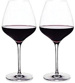 img 2 attached to Master Sommelier Andrea Robinson's Perfectly Shaped Red Wine Glasses - Set of 🍷 2 Lead Free Crystal Glasses, Break Resistant, Ideal for All Varieties of Red Wine