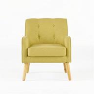 felicity mid-century fabric arm chair by christopher knight home - vibrant wasabi green shade логотип