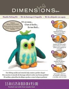 img 1 attached to Needle Felted Character Kit Owl - Dimensions Needlecrafts