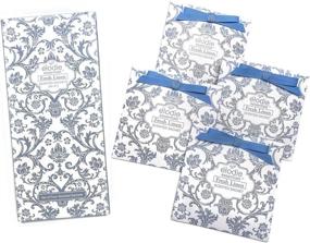 img 4 attached to Elodie Essentials Scented Drawer Sachets - for Lingerie Drawers, Linen Cabinets, and Closets - 4 Large Gift-Wrapped Packets - Royal Damask - Fresh Linen Fragrance