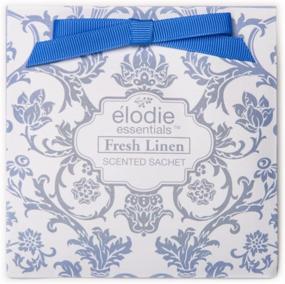 img 3 attached to Elodie Essentials Scented Drawer Sachets - for Lingerie Drawers, Linen Cabinets, and Closets - 4 Large Gift-Wrapped Packets - Royal Damask - Fresh Linen Fragrance