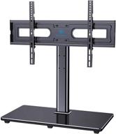 📺 adjustable swivel tv stand mount for 37-70 inch lcd oled flat/curved screen tvs - height adjustable tabletop tv stand/base with tempered glass base & wire management - vesa 600x400mm, supports up to 99lbs - pstvs21 logo