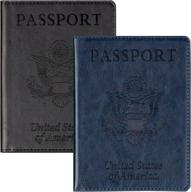 leather passport holder vaccine cover travel accessories for passport covers logo