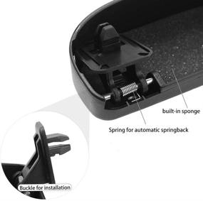 img 1 attached to Sunglasses Case Holder Grab Handle Storage Box for 10th Gen Civic Glasses, Honda Civic Accord CR-V Insight Camry Corolla - Black (Improved SEO)