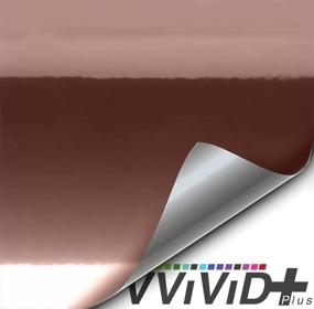 img 4 attached to Enhance Your Style with VViViD+ Rose Gold Conform Mirror Finish Chrome Vinyl Wrap Roll (1/2ft x 5ft)