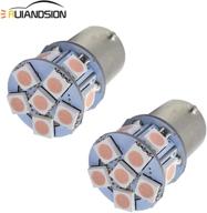 ruiandsion 2pcs 6v bau15s 5050 12smd 6000k pink led light bulbs for reverse lights turn signal tail lights logo