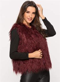 img 1 attached to ANNA CHRIS Leopard Waistcoat Sleeveless Women's Clothing and Coats, Jackets & Vests