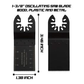 img 3 attached to DJSUNPACKING Wood Oscillating Multi Tool Quick Release Saw Blades Set - 13-Piece Kit