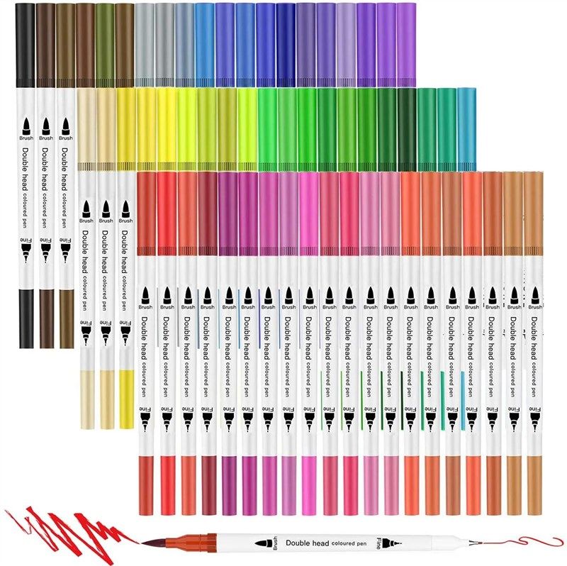 Hethrone Alcohol Art Markers 60 Colors Alcohol Markers Set for Kids Adult  Coloring, Dual Tip Alcohol []