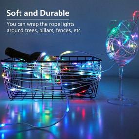 img 2 attached to 🎄 KnoneW 200 LED Rope Lights - 99ft, 16 Color Changing Fairy Twinkle Rope Tube String Light with Remote Control. Waterproof Outdoor Lights for Christmas Wedding Party Yard Patio Porch Decorations