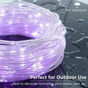 img 1 attached to 🎄 KnoneW 200 LED Rope Lights - 99ft, 16 Color Changing Fairy Twinkle Rope Tube String Light with Remote Control. Waterproof Outdoor Lights for Christmas Wedding Party Yard Patio Porch Decorations