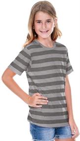 img 1 attached to 👕 Striped Jersey Sleeve Heather Boys' Clothing and Tops, Tees & Shirts by Kavio