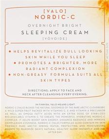 img 2 attached to Valo Vitamin C Overnight Bright Sleeping Cream - Skin Whitening & Evening Out Complexion, 1.7 fl oz