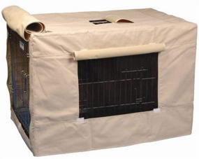 img 1 attached to 🐶 Tan Precision Pet Indoor Outdoor Crate Cover for Size 3000 Crates: Enhance Comfort and Protection