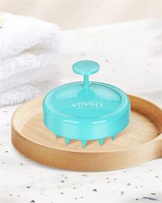 img 1 attached to 🚿 VOVOLY Shower Set, 4 Packs with Loofah Back Scrubber Stick, Loofah Sponge, Hair Scalp Massager Shampoo Brush, and Silicone Face Scrubber for Women and Men - Enhance Your Shower Experience!