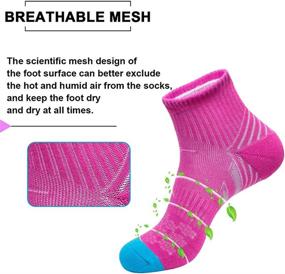 img 2 attached to 🧦 Ultimate Women's Hiking Socks: Moisture Wicking, Active Sports Socks for Walking, Running - Perfect Christmas Gift