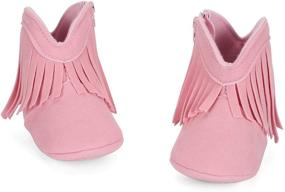 img 2 attached to ESTAMICO Kids 'Cowboy Tassel' 🤠 Shoes - Girls and Boys (Months)