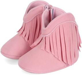 img 1 attached to ESTAMICO Kids 'Cowboy Tassel' 🤠 Shoes - Girls and Boys (Months)