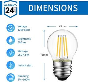 img 1 attached to 🔌 ANWIO Filament Equivalent Decorative UL Listed: Chic Lighting Solution for Any Space